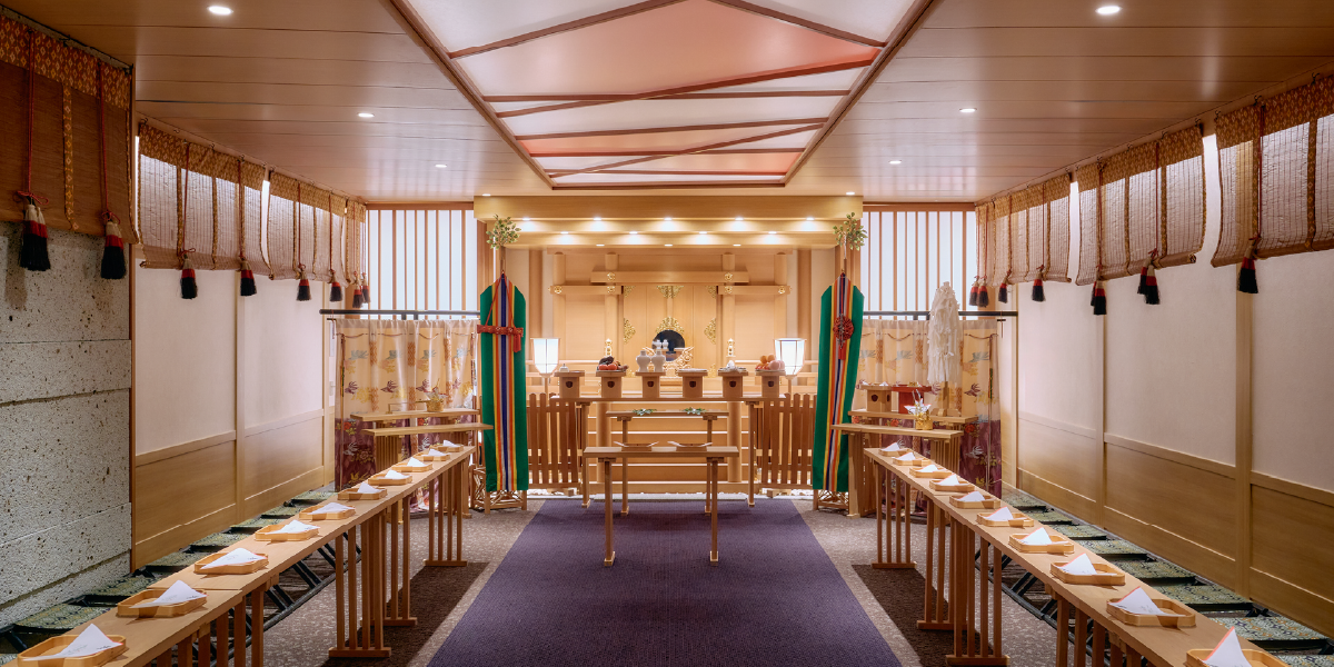 挙式会場 神殿・紫雲殿