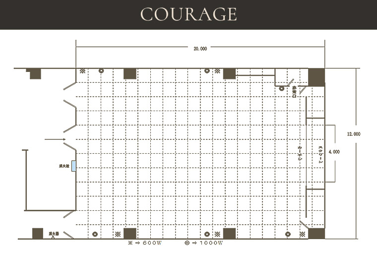 大宮サンパレス/GLANZ 宴会・会議の会場 クラージュ