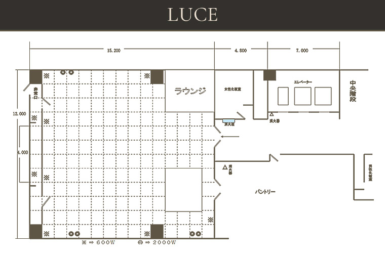 大宮サンパレス/GLANZ 宴会・会議の会場 ルーチェ