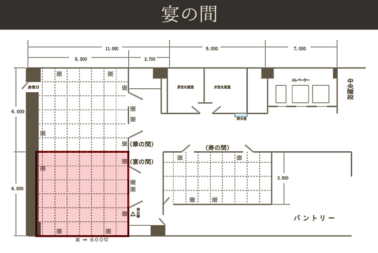 大宮サンパレス/GLANZ 宴会・会議の会場 宴の間